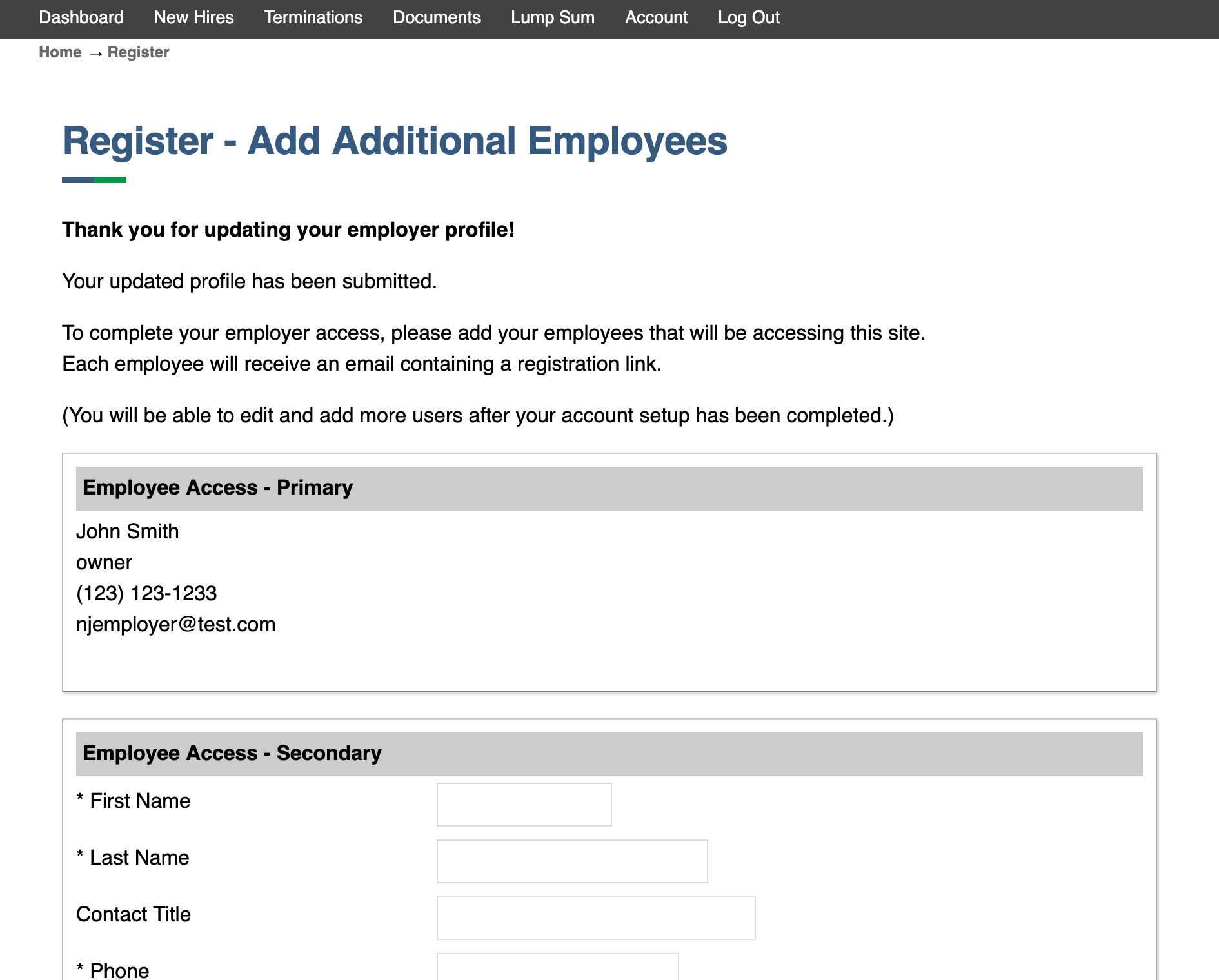 Additional employees